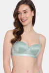 Zivame Coral Glaze Padded Wired 3/4Th Coverage Strapless Bra - Granite Green — thumbnail 5